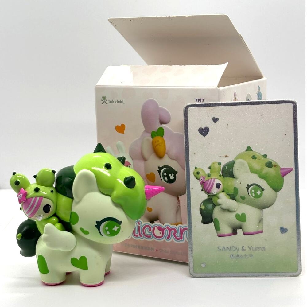 Sandy & Yuma, Chibi Style Unicorno Collectible Art Figure, by Tokidoki - New